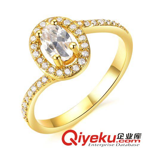 2015新款上市  戒指 鍍18K金 奢華鑲嵌3A鋯石貴婦女鉆戒 免費加盟飾品店KJ016