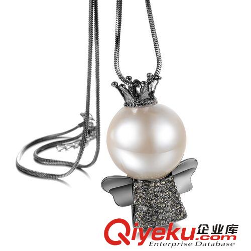 2015新款上市  毛衣鏈 珍珠hg天使微鑲水晶鉆女士毛衣鏈 時尚百搭小商品 MY001