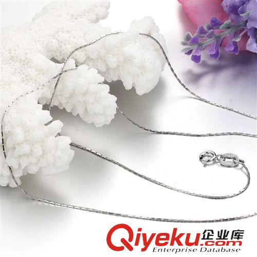 項(xiàng)鏈單鏈（吊墜配鏈） 單鏈 廠價(jià)直銷 純銀假一賠十 女士鎖骨鏈 16/18寸車(chē)竹節(jié)鏈SL336原始圖片2