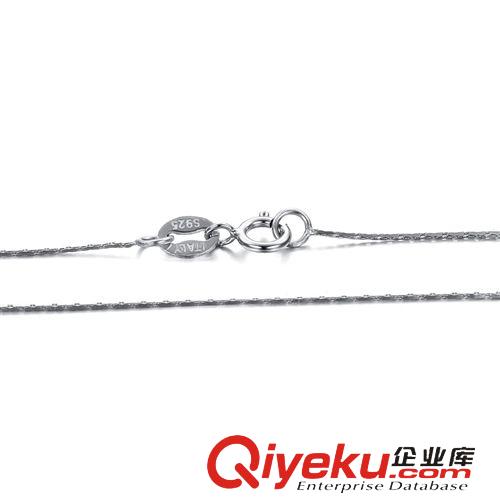 項(xiàng)鏈單鏈（吊墜配鏈） 單鏈 廠價(jià)直銷 純銀假一賠十 女士鎖骨鏈 16/18寸車(chē)竹節(jié)鏈SL336原始圖片3