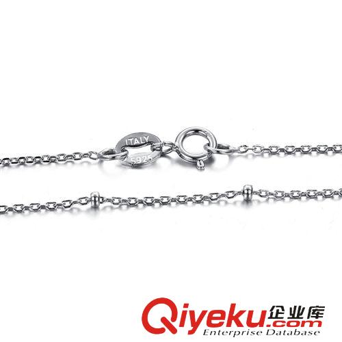 項鏈單鏈（吊墜配鏈） 單鏈 女士禮品 純925銀假一賠三 鎖骨鏈 十字間珠鏈 SL338原始圖片2
