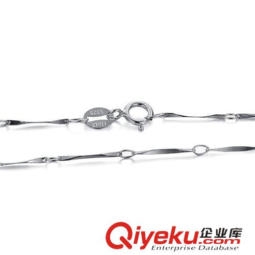 項鏈單鏈（吊墜配鏈） 單鏈 速賣通熱賣款 純銀假一賠十 16/18寸純批角鏈女士禮品SL337原始圖片2