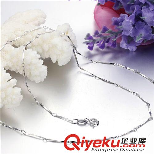 項鏈單鏈（吊墜配鏈） 單鏈 速賣通熱賣款 純銀假一賠十 16/18寸純批角鏈女士禮品SL337原始圖片3