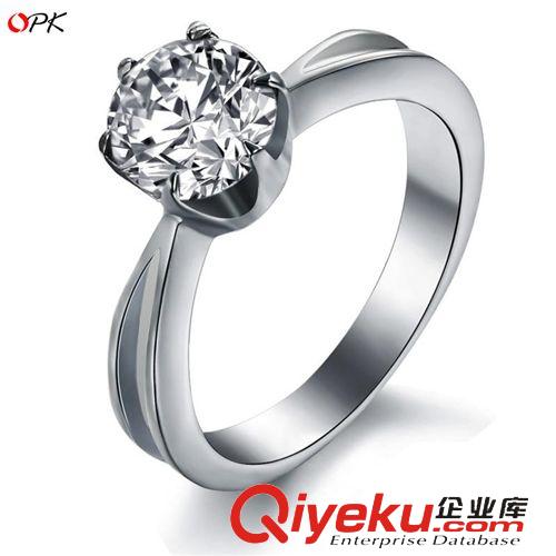 女士鈦鋼首飾 明星同款飾品 鏤空山茶花戒指 鍍玫瑰金奢華指環(huán) 訂單批發(fā)GJ392