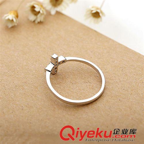 10.21新款 十字架形女式純銀戒指 韓版銀飾品戒指女式 時(shí)尚潮流女式戒指批發(fā)原始圖片3