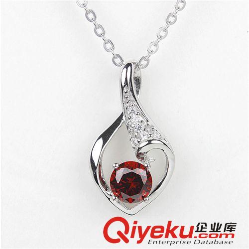 吊墜/項墜 新款配930純銀鍍白金鏈條吊墜 時尚OL925純銀鍍白金吊墜銀飾批發