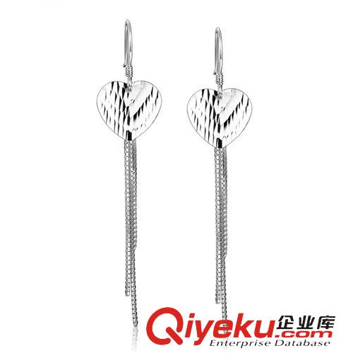 925純銀耳環(huán) S925銀耳釘 韓版純銀鋯石鍍白金甜蜜情侶耳釘 廠價直銷