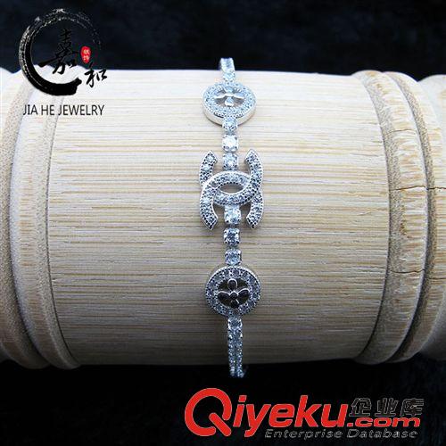 1.20新上 嘉和首飾創(chuàng)意時(shí)尚字母葉子飾品 韓版簡約清新歐美羅馬手鏈原始圖片3