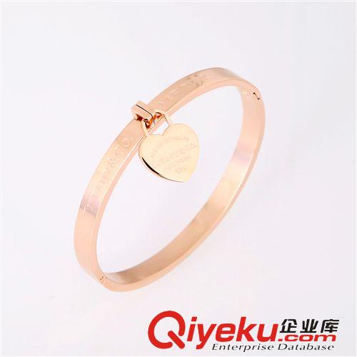 手鐲 速賣通dp首飾外貿(mào)批發(fā)飾品 桃心T家手鐲批發(fā)TFN心形吊牌手環(huán)