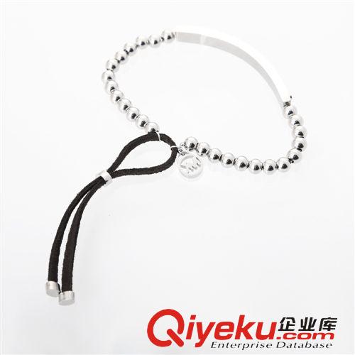 MK 速賣通外貿(mào)貨源出口混批 廠價(jià)批發(fā)mk銘牌小鋼珠不銹鋼手鐲