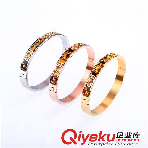 MK 速賣通外貿(mào)貨源廠家批發(fā) 鏤空mk字母鍍金手鐲 樹脂豹紋不銹鋼手鐲