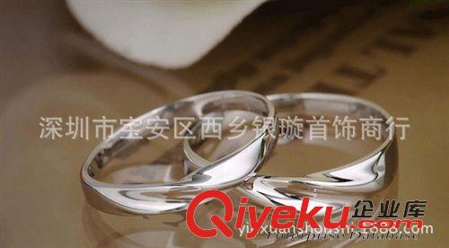 戒指 925純銀戒指批發(fā) 純銀情侶對戒 男女款 工廠批發(fā) 淘寶爆款原始圖片3