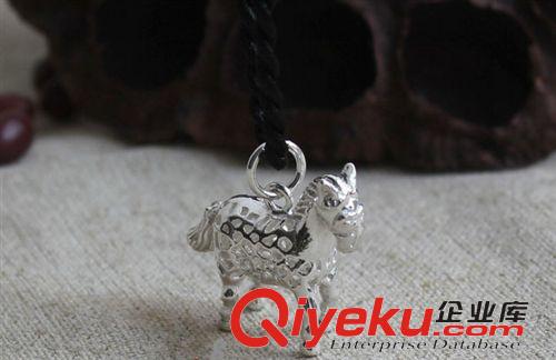 兒童飾品 zp925純銀 鏤空小馬吊墜  男女 本命年轉(zhuǎn)運(yùn) 十二生肖