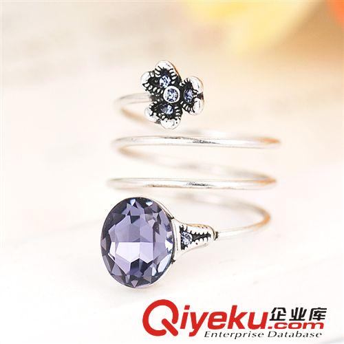 1402新品 威妮華 比拉多層 鑲鉆 時尚奧地利水晶戒指 手飾批發(fā)A010323R-701