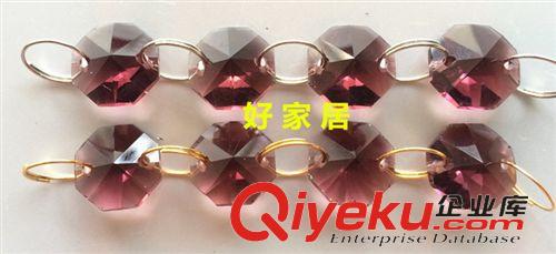 水晶散珠 彩色八角珠 水晶八角珠14mm diy水晶飾品配件材料 珠簾散珠批發(fā)原始圖片3