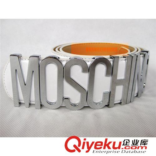 包装盒-首饰袋-其它配件 莫斯奇诺皮带腰带 MOSCHINO belt 漆皮女士百搭字母扣牛皮腰封