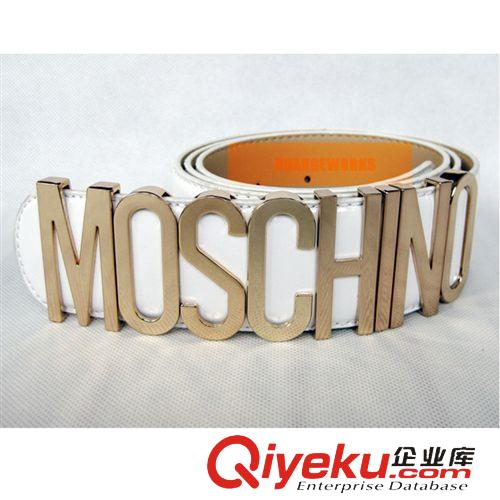 包装盒-首饰袋-其它配件 莫斯奇诺皮带腰带 MOSCHINO belt 漆皮女士百搭字母扣牛皮腰封