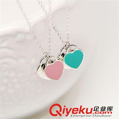 歐美dp產(chǎn)品 桃心形項(xiàng)墜 琺瑯愛(ài)心吊墜  925純銀zp 項(xiàng)鏈批發(fā)