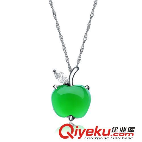免費拿樣專區 免費拿樣/純銀tr彩寶玉髓墜平安夜蘋果吊墜 銀飾批發廠家直批