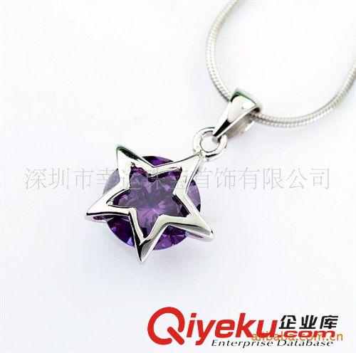免費拿樣專區(qū) 免費拿樣 廠家直銷  925純銀紫晶星星吊墜 銀飾批發(fā) 網(wǎng)店代理