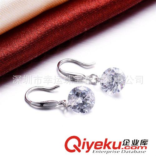 免費拿樣專區 免費拿樣 個性時尚品質1克拉耳墜高貴典雅防過敏創意禮品銀飾批發