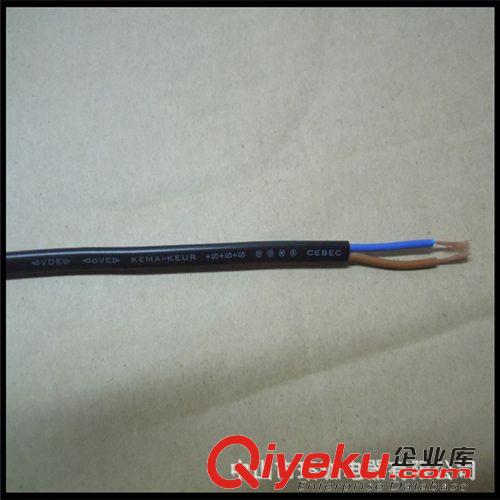 電源線系列分類 廠家供應VDE認證電源線H03VVH2-F 2X0.5mm2電源線扁線