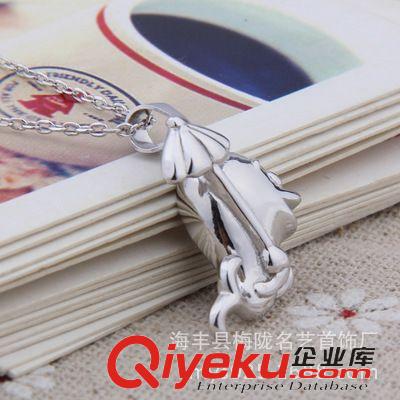 海豚魚類 zp飾品批發 925純銀愛情傘海豚吊墜 精工吊墜 廠家直銷一件代發原始圖片2