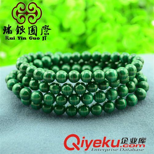 新品么么噠 【新品快訂】{ctr}孔雀石 108顆佛珠鏈 圓珠頸鏈多層手串 保真
