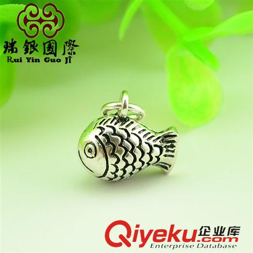 泰銀飾品專區(qū) 手工銀吊墜 水晶手鏈泰銀配件 小魚兒小項飾 DIY配件仿古銀配飾