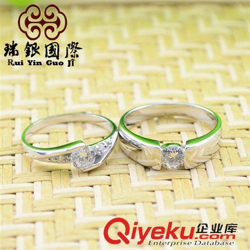 按人群分類 戒指 情侶對戒純銀 鑲鉆S925純銀鋯石戒指 飾品批發 手飾 指環