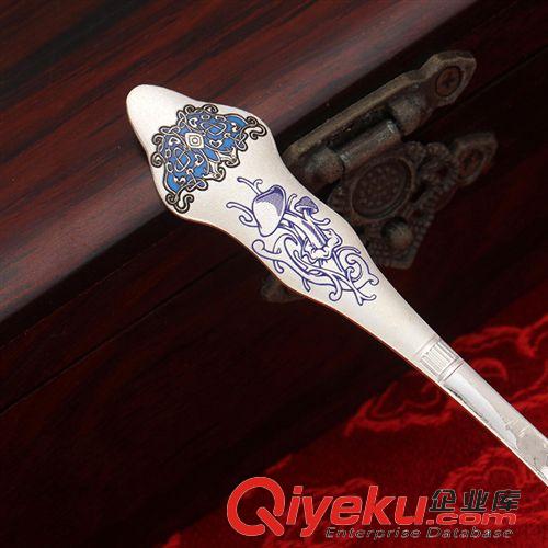 禮品、收藏品 銀龍珠寶S999千足銀勺子純銀餐具調羹寶寶飯勺湯匙商務禮 品批發原始圖片2
