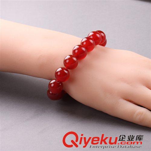 情侶專區(qū) 銀龍珠寶紅瑪瑙手鏈?zhǔn)执诛椖信壳閭Htr水晶首飾品批發(fā)原始圖片3