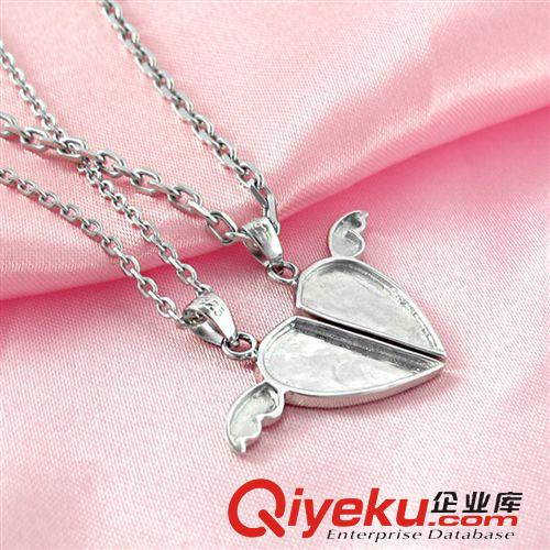 情侶專區(qū) 銀龍珠寶S925純銀項(xiàng)鏈天使心情 情侶鎖骨鏈?zhǔn)罪椘非槿斯?jié)禮物批發(fā)原始圖片3