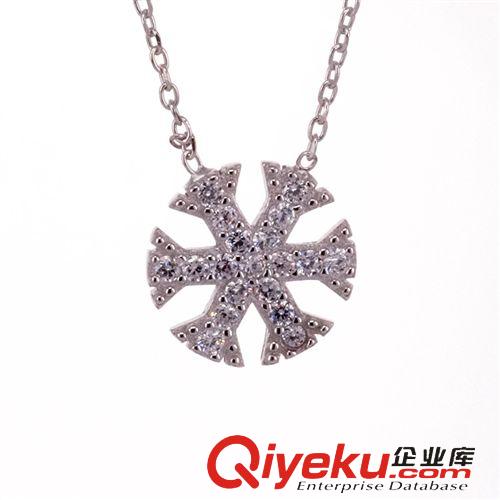 款式類別 精品飾品 zpS925純銀鎖骨項鏈鑲鉆女款套鏈銀首飾批發廠家直銷