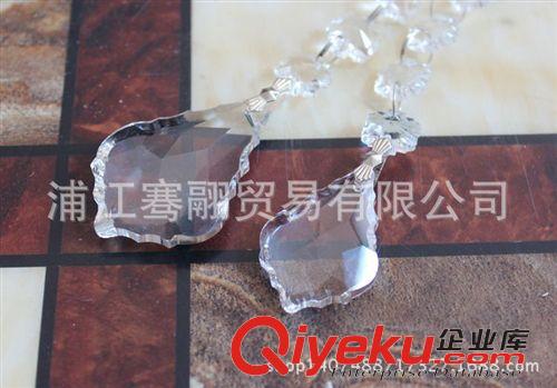 水晶燈飾吊墜 K9 機磨燈飾水晶掛件 楓葉 水晶掛件燈飾配件 珠簾門簾墜子批發