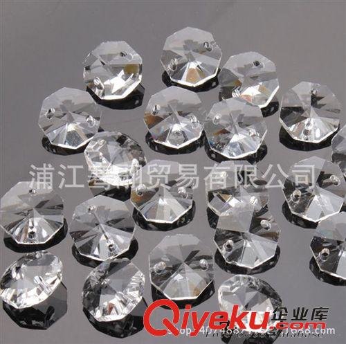 水晶散珠（燈飾、珠簾） 廠家批發大號八角珠 水晶燈飾散珠 水晶珠簾散珠 gddiy燈飾配件