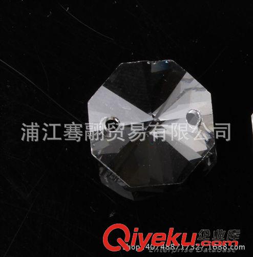 水晶散珠（燈飾、珠簾） 廠家直銷14毫米機磨水晶八角珠水晶珠子散珠批發水晶燈配件14-30