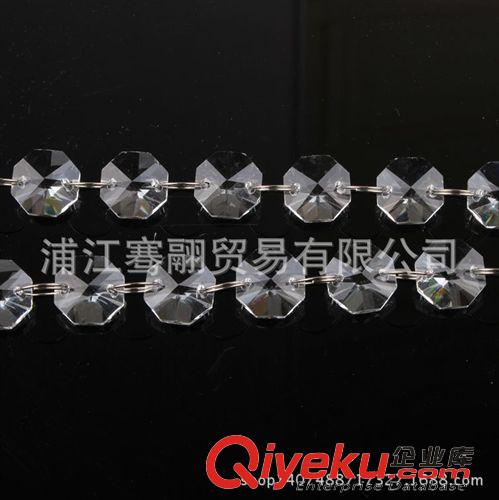 水晶散珠（燈飾、珠簾） 廠家直銷14毫米機磨水晶八角珠水晶珠子散珠批發水晶燈配件14-30