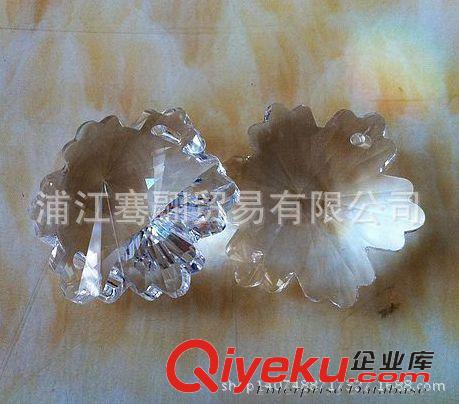 水晶散珠（燈飾、珠簾） AAA級水晶雪花珠子水晶燈配件珠簾門簾散珠機磨雪花DIY飾品配件