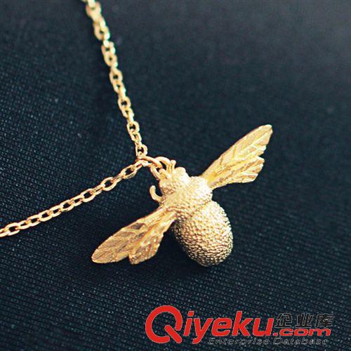 項鏈/吊墜/套鏈/配鏈 925純銀飾品 全手工設計打造 獨特個性小蜜蜂項鏈 純銀飾品批發