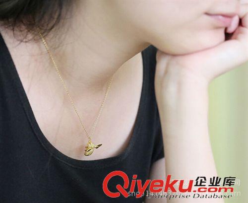 項鏈/吊墜/套鏈/配鏈 925純銀飾品 全手工設計打造 獨特個性小蜜蜂項鏈 純銀飾品批發原始圖片2