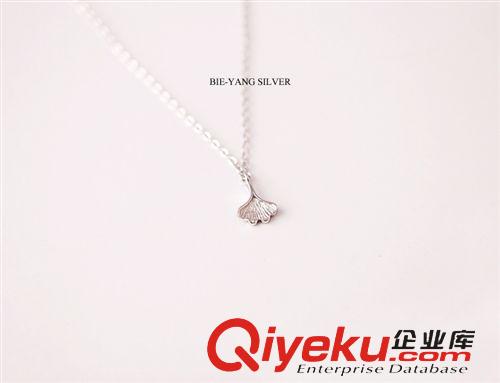 項(xiàng)鏈/吊墜/套鏈/配鏈 廠家直銷2014新款純銀飾品套鏈鎖骨鏈批發(fā)【銀杏葉子項(xiàng)鏈】混批原始圖片2