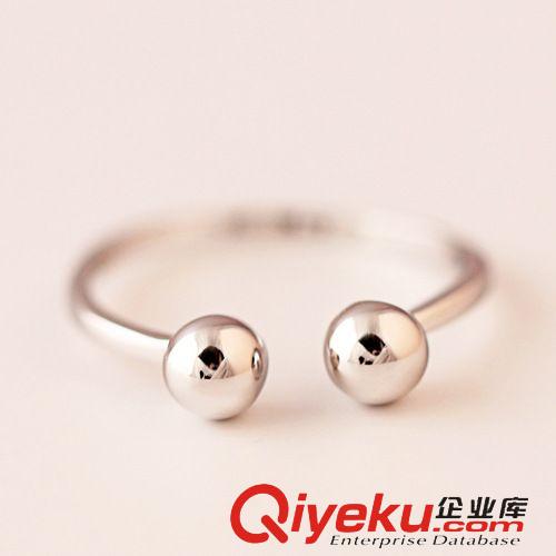 戒指 廠家直銷925純銀韓版清新樹葉開口戒批發(fā)混批