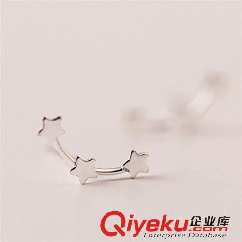 耳釘/耳環/耳線 現貨款設計師小魚耳釘混批發銀飾耳飾品批發精美百搭清新時尚