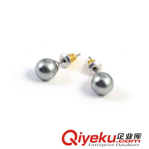 麗晶耳環(huán) 耳環(huán) Rigant麗晶zp韓國(guó)gd飾品 簡(jiǎn)潔 單粒珍珠 耳釘E123