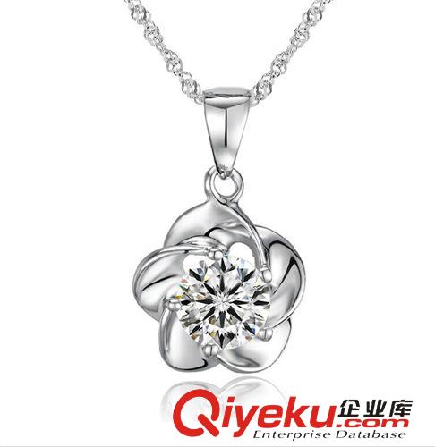 純銀吊墜 綻梅 女士梅花吊墜 純銀項鏈 淘寶熱賣 銀飾掛墜項飾韓國飾品批發(fā)原始圖片3