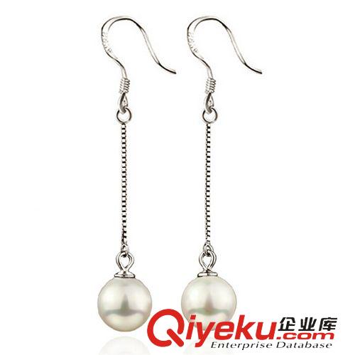 1月新品 925純銀長(zhǎng)款耳墜 韓國(guó)版仿珠貝珠耳環(huán) 飾品 女款 耳飾 耳鉤