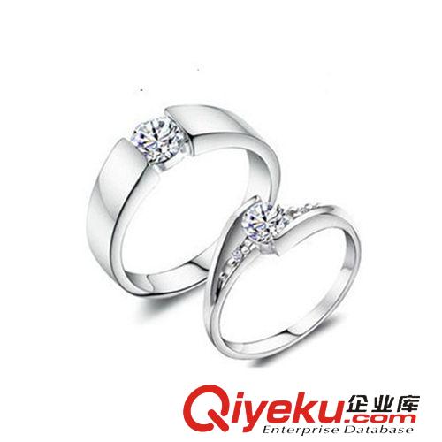 小商品熱銷專區(qū) 戒指 男女對戒 925純銀情侶戒指 創(chuàng)意指環(huán) 時尚經(jīng)典鋯石大鉆戒指原始圖片3
