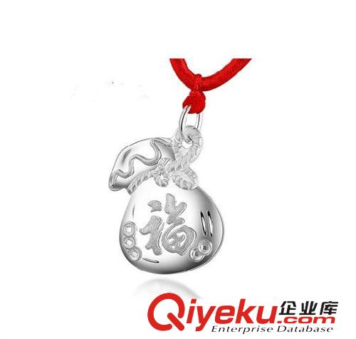 外貿訂單專區（訂貨款） 項飾定做 99足銀項鏈千足銀福袋錢袋吊墜配飾廠家小飾品批發PE112