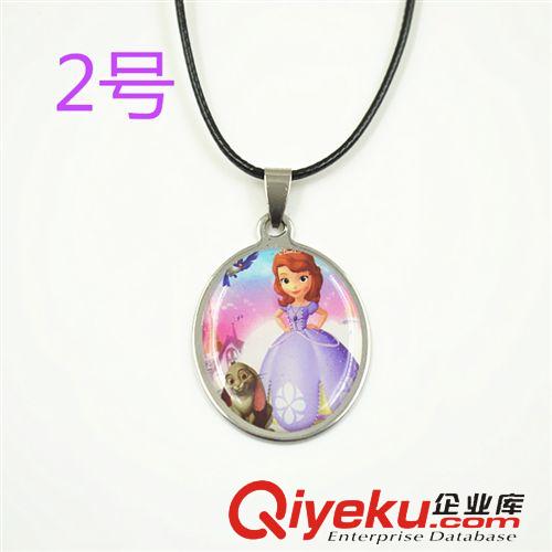 11月上架 小公主蘇菲亞不銹鋼吊墜 Sofia The First迪*尼電影外貿(mào)熱銷飾品